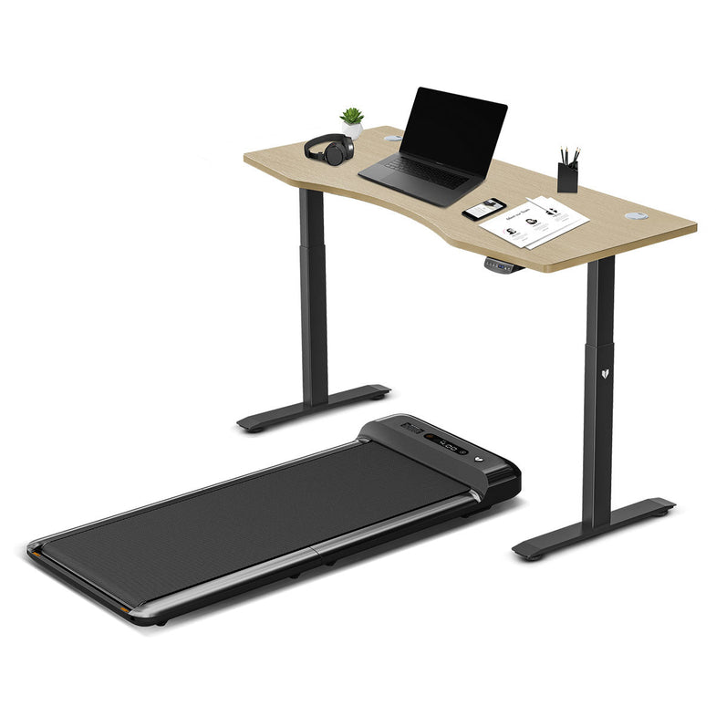 WalkingPad M2 Treadmill with Dual Motor Automatic Standing Desk 150cm in Oak/Black