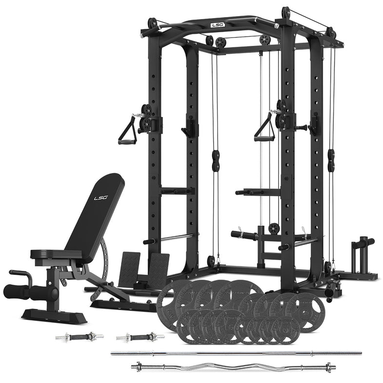 GRK100 with FID Bench and 90kg Standard Bars and Weights