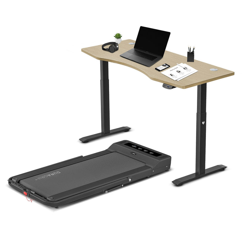 Nimbus Walking Pad Treadmill + ErgoDesk Automatic Standing Desk 1500mm (Oak)