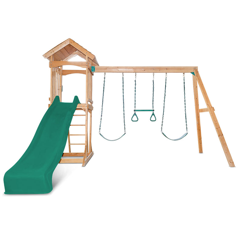 Albert Park Swing & Play Set (Green Slide)