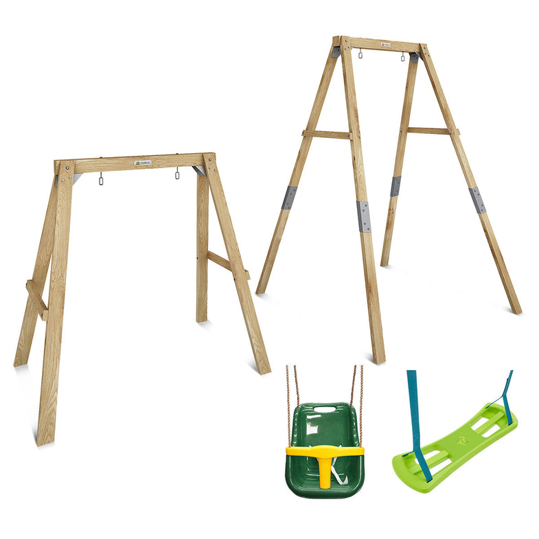 Bloom Growable Swing Set with Baby Seat (Green) & 3-in-1 Seat
